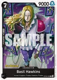 Basil Hawkins - Two Legends Pre-Release Cards - One Piece Card Game card