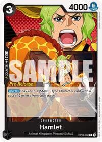 Hamlet - Two Legends Pre-Release Cards - One Piece Card Game card