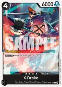 X.Drake - Two Legends Pre-Release Cards - One Piece Card Game card