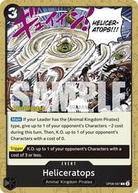 Heliceratops - Two Legends Pre-Release Cards - One Piece Card Game card