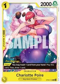 Charlotte Poire - Two Legends Pre-Release Cards - One Piece Card Game card