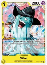 Nitro - Two Legends Pre-Release Cards - One Piece Card Game card