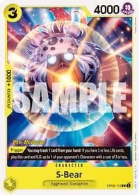 S-Bear - Two Legends Pre-Release Cards - One Piece Card Game card