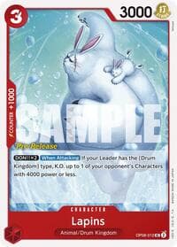 Lapins - Two Legends Pre-Release Cards - One Piece Card Game card