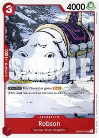 Robson - Two Legends Pre-Release Cards - One Piece Card Game card