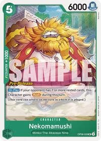 Nekomamushi - Two Legends Pre-Release Cards - One Piece Card Game card