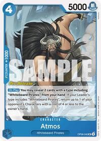 Atmos - Two Legends Pre-Release Cards - One Piece Card Game card