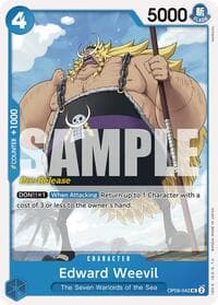 Edward Weevil - Two Legends Pre-Release Cards - One Piece Card Game card