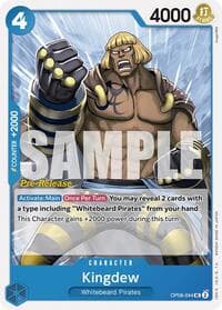 Kingdew - Two Legends Pre-Release Cards - One Piece Card Game card