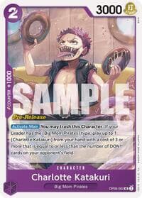 Charlotte Katakuri (062) - Two Legends Pre-Release Cards - One Piece Card Game card