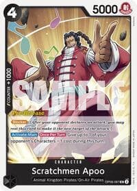 Scratchmen Apoo - Two Legends Pre-Release Cards - One Piece Card Game card