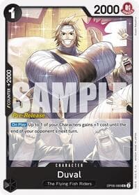 Duval - Two Legends Pre-Release Cards - One Piece Card Game card