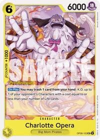 Charlotte Opera - Two Legends Pre-Release Cards - One Piece Card Game card