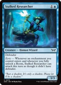 Stalked Researcher - Duskmourn: House of Horror - Magic: The Gathering card