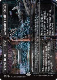 Funeral Room // Awakening Hall (Borderless) - Duskmourn: House of Horror - Magic: The Gathering card