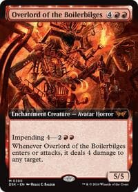 Overlord of the Boilerbilges (Extended Art) - Duskmourn: House of Horror - Magic: The Gathering card