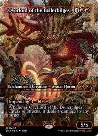 Overlord of the Boilerbilges (Showcase) (Fracture Foil) - Duskmourn: House of Horror - Magic: The Gathering card