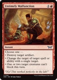 Untimely Malfunction - Duskmourn: House of Horror - Magic: The Gathering card