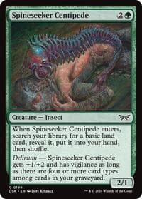 Spineseeker Centipede - Duskmourn: House of Horror - Magic: The Gathering card