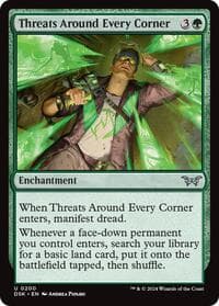 Threats Around Every Corner - Duskmourn: House of Horror - Magic: The Gathering card