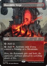 Blazemire Verge (Borderless) - Duskmourn: House of Horror - Magic: The Gathering card