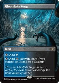 Gloomlake Verge (Borderless) - Duskmourn: House of Horror - Magic: The Gathering card