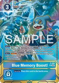 Blue Memory Boost! - P-036 (Premium Card Collection - Memory Boost! Set) - Digimon Promotion Cards - Digimon Card Game card