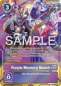 Purple Memory Boost! - P-040 (Premium Card Collection - Memory Boost! Set) - Digimon Promotion Cards - Digimon Card Game card