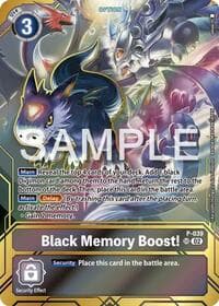 Black Memory Boost! - P-039 (Premium Card Collection - Memory Boost! Set) - Digimon Promotion Cards - Digimon Card Game card