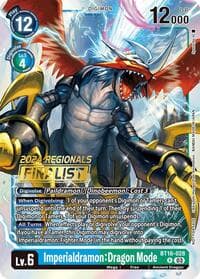 Imperialdramon: Dragon Mode (2024 Regionals Finalist) - Beginning Observer - Digimon Card Game card