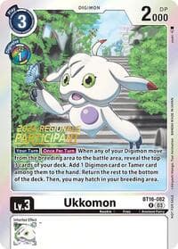 Ukkomon (2024 Regionals Participant) - Beginning Observer - Digimon Card Game card