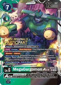 MegaGargomon ACE (2024 Regionals Participant) - Starter Deck 17: Double Typhoon Advanced Deck Set - Digimon Card Game card