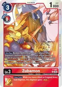 Zubamon - P-097 (2024 Regionals Finalist) - Digimon Promotion Cards - Digimon Card Game card