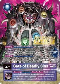 Gate of Deadly Sins (2024 Regionals Finalist) - Infernal Ascension - Digimon Card Game card
