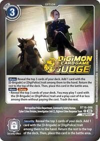 Metropolitan Police Department, Community Safety Bureau, Cyber Crime Division... (Judge Pack 6) - Beginning Observer - Digimon Card Game card