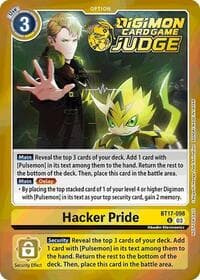 Hacker Pride (Judge Pack 6) - Secret Crisis - Digimon Card Game card