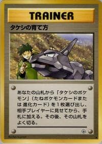 Brock's Training Method - Leaders' Stadium - Pokemon Japan card