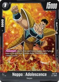 Nappa : Adolescence (Bonus Pack Alternate Art) - Starter Deck 5: Bardock - Dragon Ball Super: Fusion World card