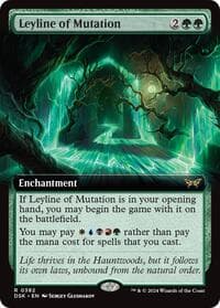 Leyline of Mutation (Extended Art) - Duskmourn: House of Horror - Magic: The Gathering card