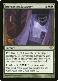 Increasing Savagery - Dark Ascension - Magic: The Gathering card