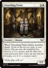 Unsettling Twins - Duskmourn: House of Horror - Magic: The Gathering card