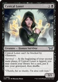 Cynical Loner - Duskmourn: House of Horror - Magic: The Gathering card