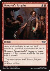 Betrayer's Bargain - Duskmourn: House of Horror - Magic: The Gathering card