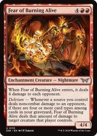 Fear of Burning Alive - Duskmourn: House of Horror - Magic: The Gathering card