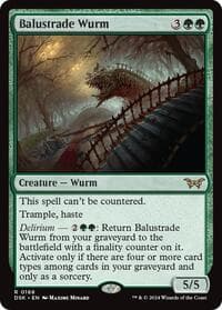 Balustrade Wurm - Duskmourn: House of Horror - Magic: The Gathering card