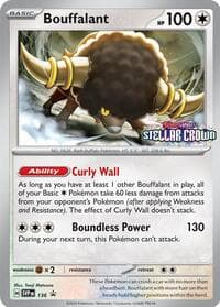 Bouffalant - 136 - SV: Scarlet & Violet Promo Cards - Pokemon card