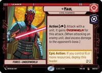 Maul - A Rival in Darkness - Twilight of the Republic - Star Wars: Unlimited card