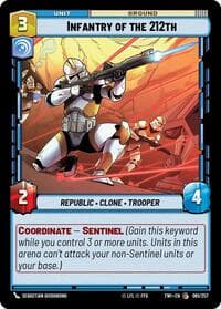 Infantry of the 212th - Twilight of the Republic - Star Wars: Unlimited card