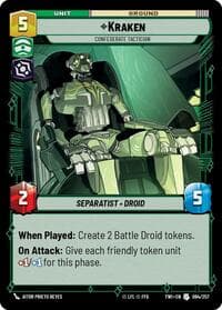 Kraken - Confederate Tactician - Twilight of the Republic - Star Wars: Unlimited card