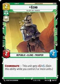 Echo - Valiant Arc Trooper - Twilight of the Republic - Star Wars: Unlimited card